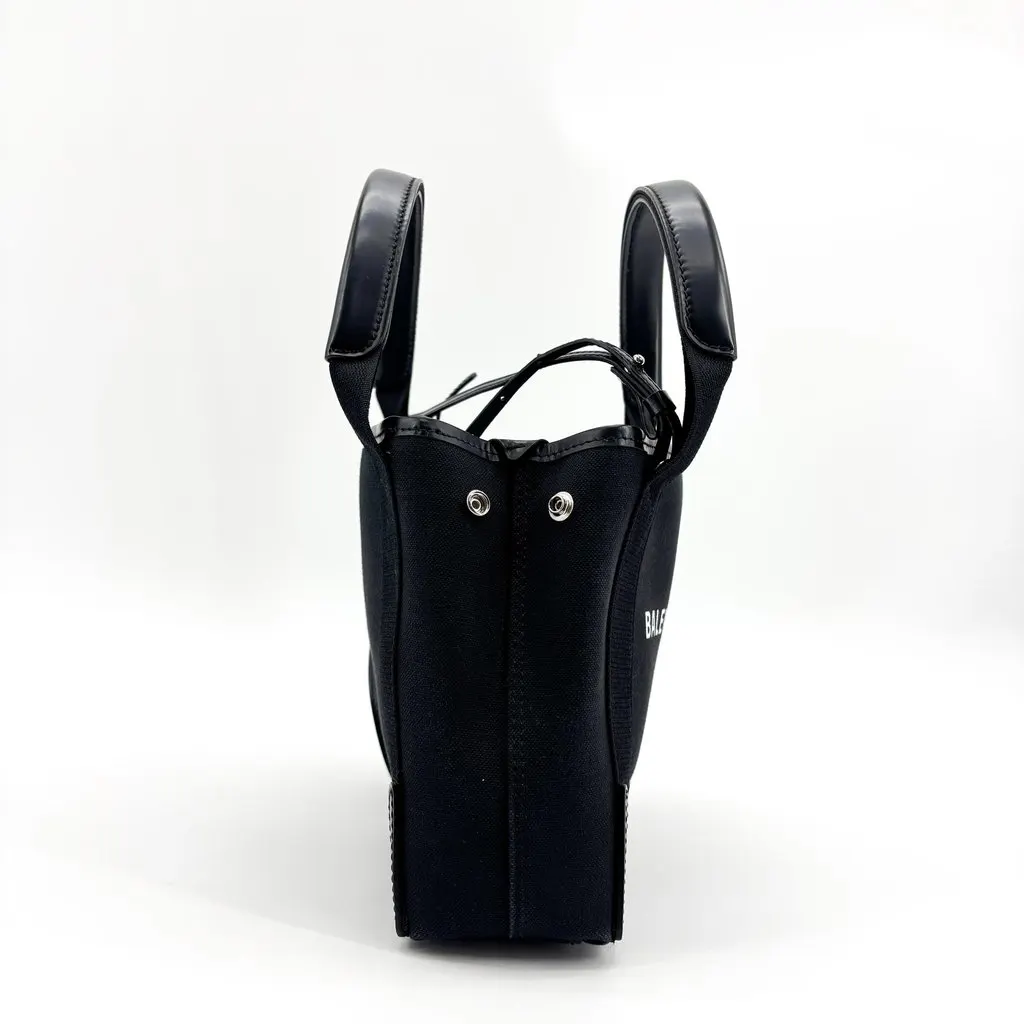Balenciaga Navy Cabas XS Canvas Tote Bag Black Black Canvas Good - Box View