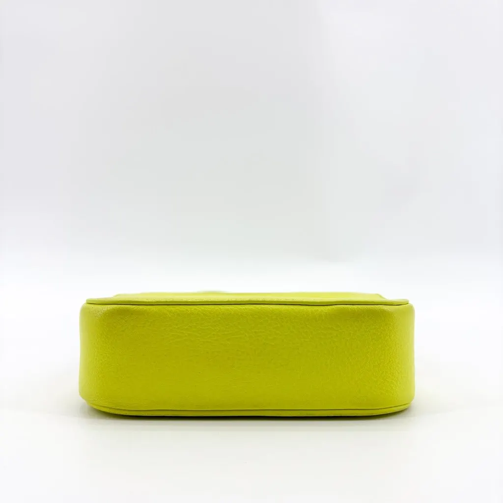 Balenciaga Everyday Camera Bag XS Neon Yellow Green Leather Good - Box View