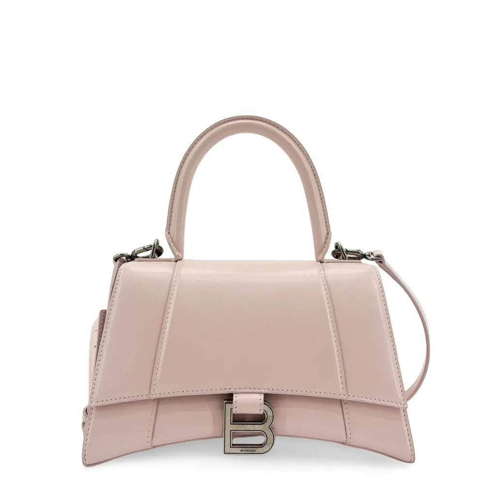Balenciaga Hourglass XS Top Handle Bag Pink Pink Leather Very good - Front View
