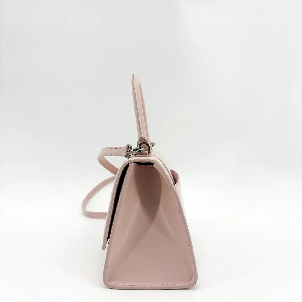 Balenciaga Hourglass XS Top Handle Bag Pink Pink Leather Very good - Model View