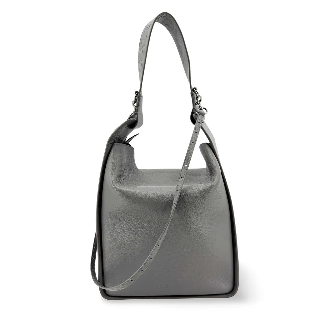 Balenciaga Tool 2.0 Small North-South Tote Bag Grey MultiColor Leather Good - Front View