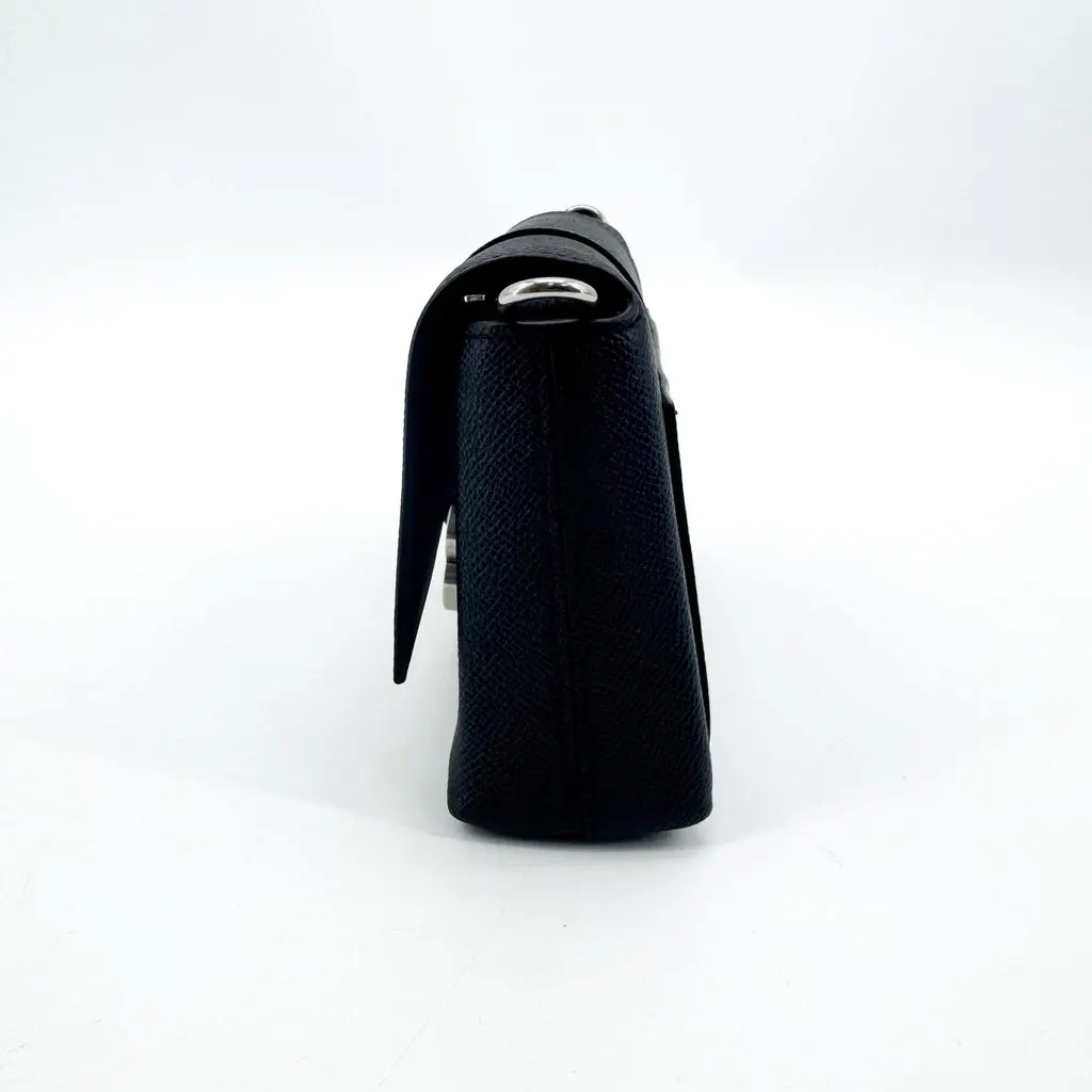 Balenciaga Hourglass Wallet on Chain Black Black Leather Very good - Model View