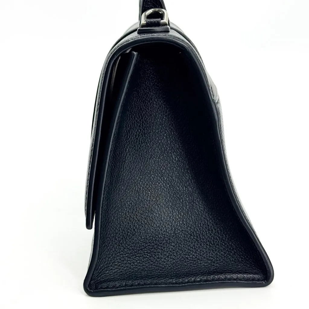 Balenciaga Hourglass XS Top Handle Bag Black Black Leather Very good - Model View