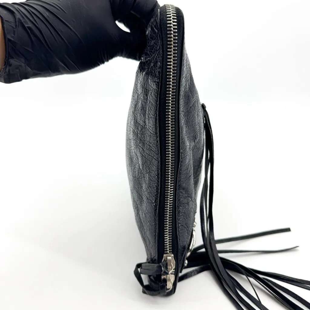 Balenciaga Classic Zip Clutch Bag Black Black Leather Good - Box View