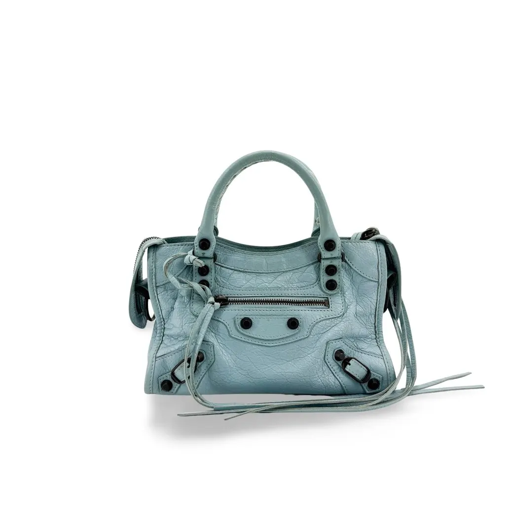 Balenciaga كلاسيك ميني City حقيبة Sky أزرق