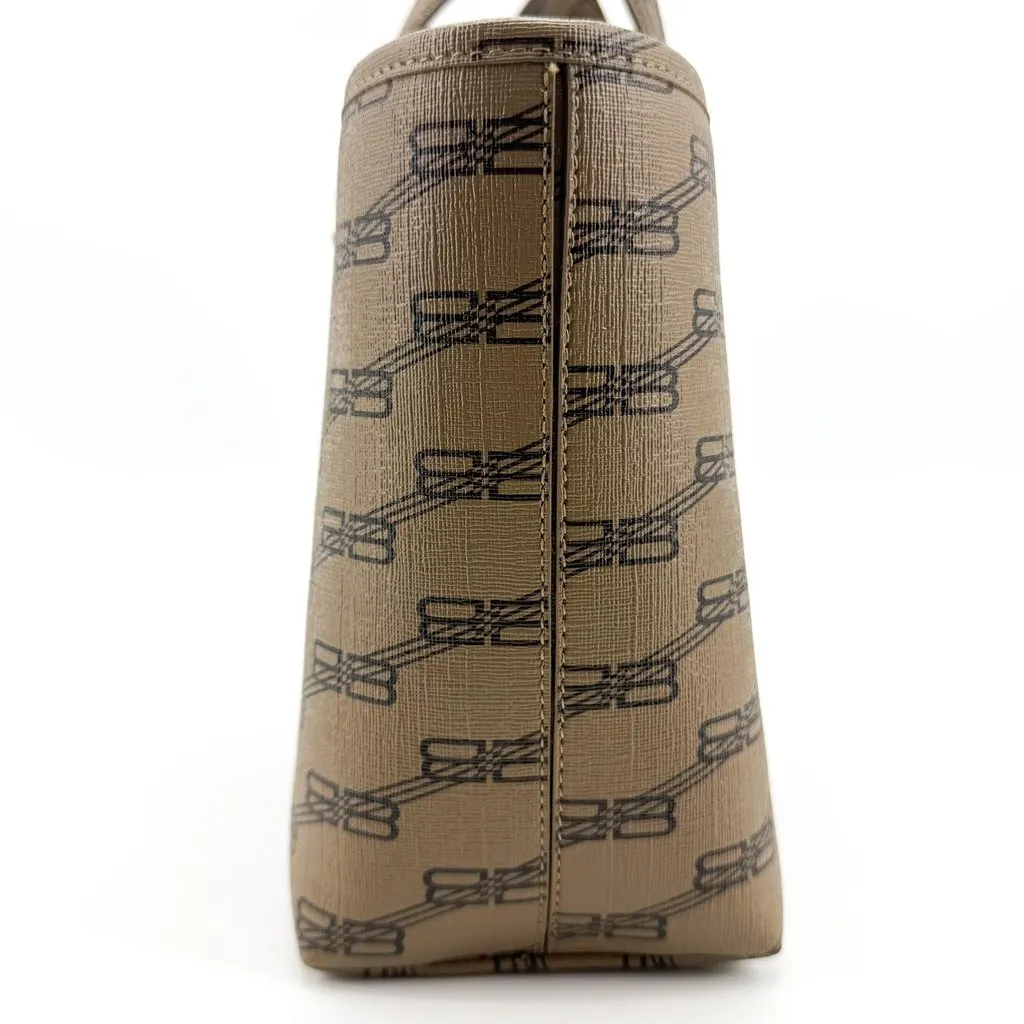 Balenciaga BB Monogram Signature XS Tote Bag Brown Beige Canvas Very good - Box View