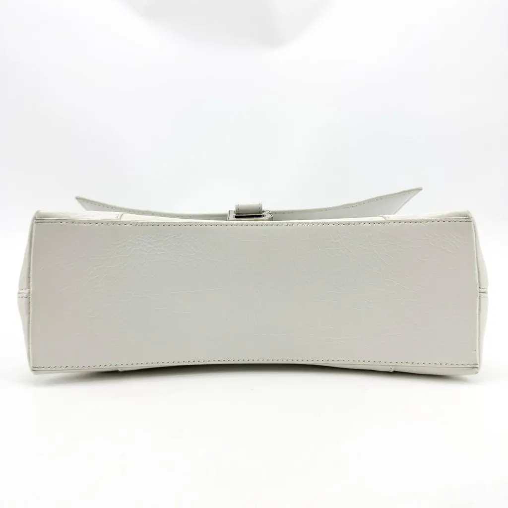 Balenciaga Crush Small Chain Shoulder Bag White White Leather Good - Box View