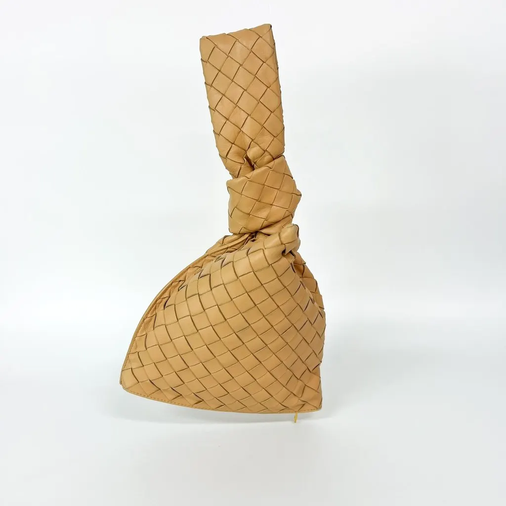 Bottega Veneta Tin Jody Bag Almond Beige Leather Good - Inside View