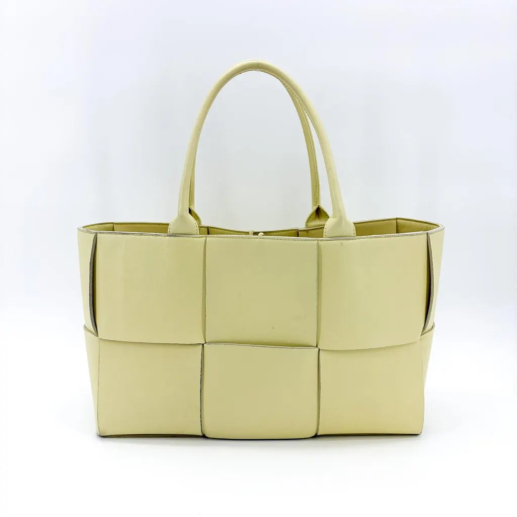 Bottega Veneta Small Arco Tote Bag Pale Yellow Yellow Leather Very good - Inside View