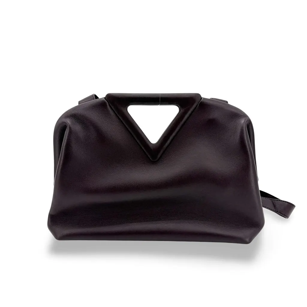 Bottega Veneta Medium Point Bag Burgundy Burgundy Leather Very good - Front View