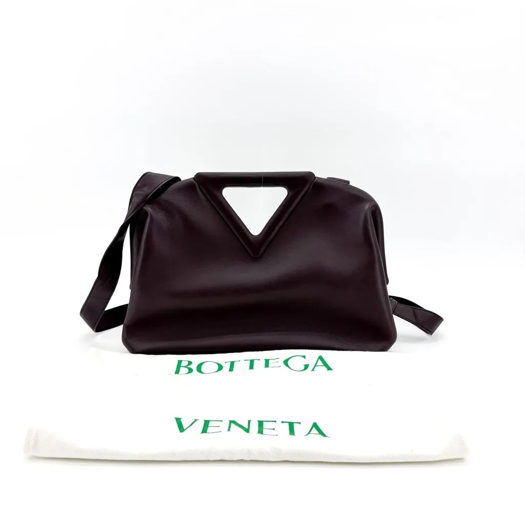 Bottega Veneta Medium Point Bag Burgundy Burgundy Leather Very good - Back View