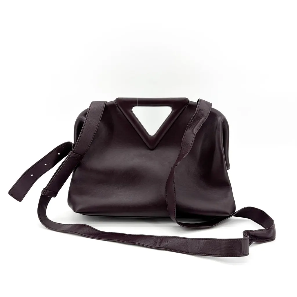 Bottega Veneta Medium Point Bag Burgundy Burgundy Leather Very good - Inside View