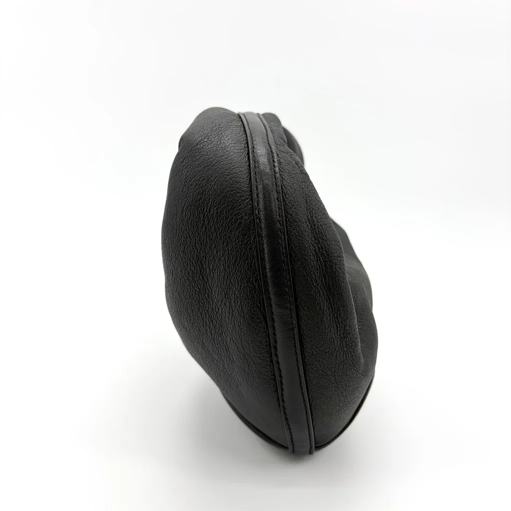 Bottega Veneta Mini Shearing Trim Leather Jody Bag Black Black Leather Very good - Model View