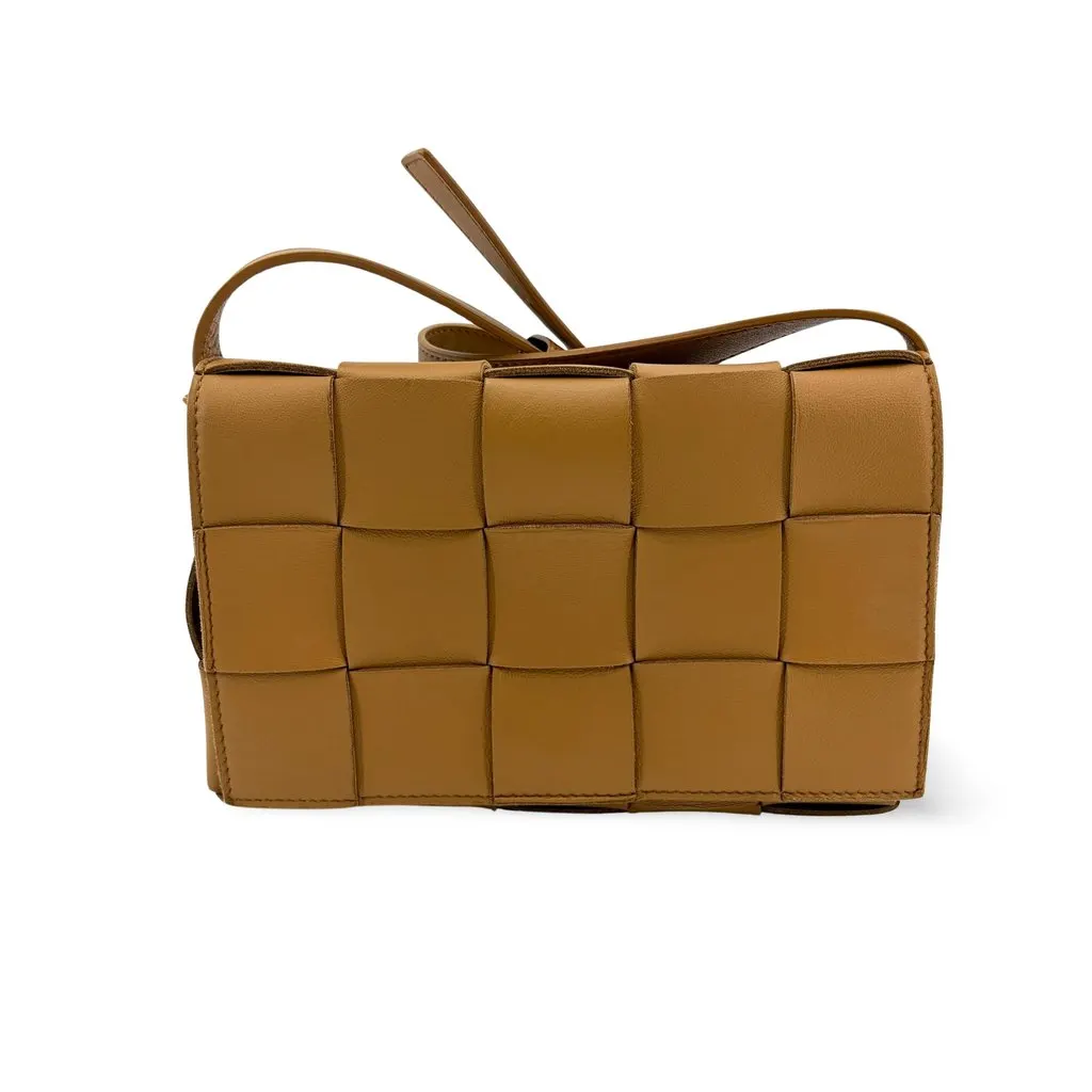 Bottega Veneta Cassette Bag Caramel Brown Leather Very good - Front View