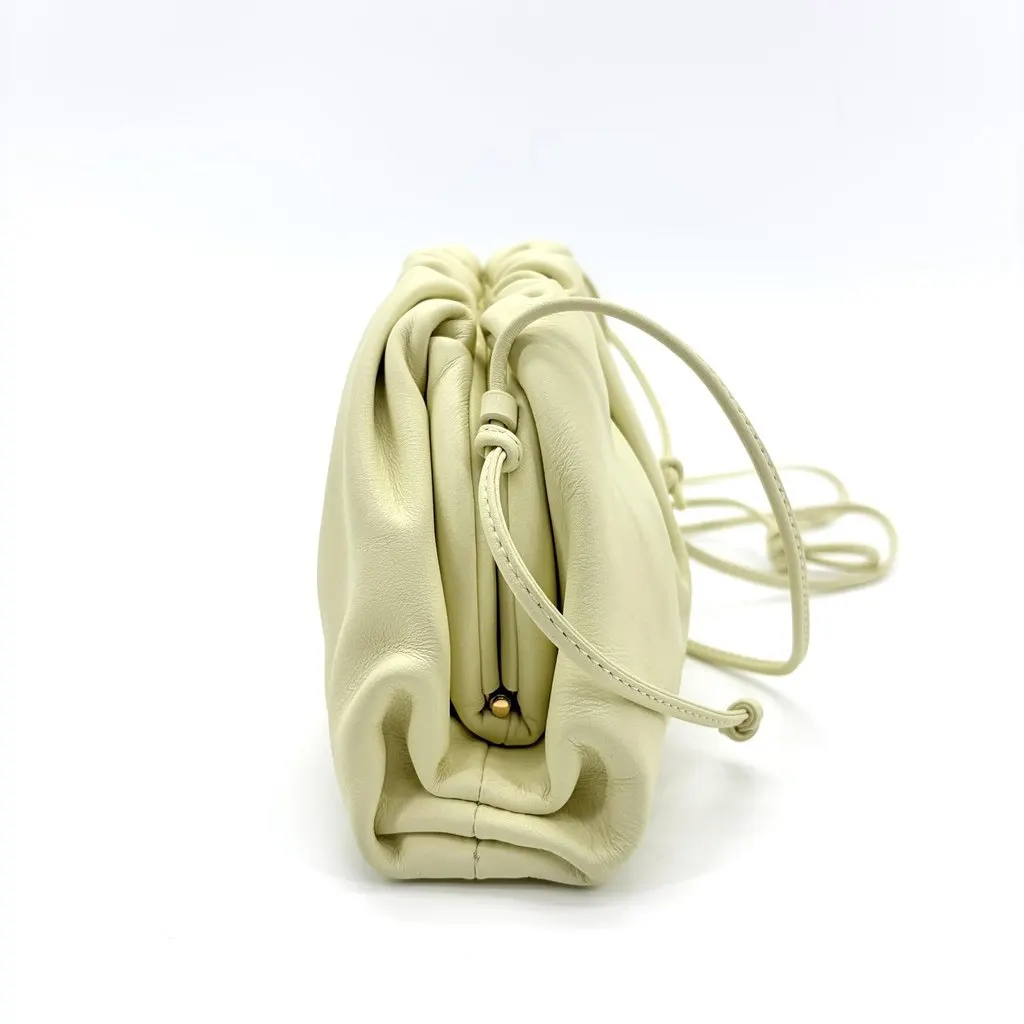 Bottega Veneta Mini Pouch Cream MultiColor Leather Good - Box View