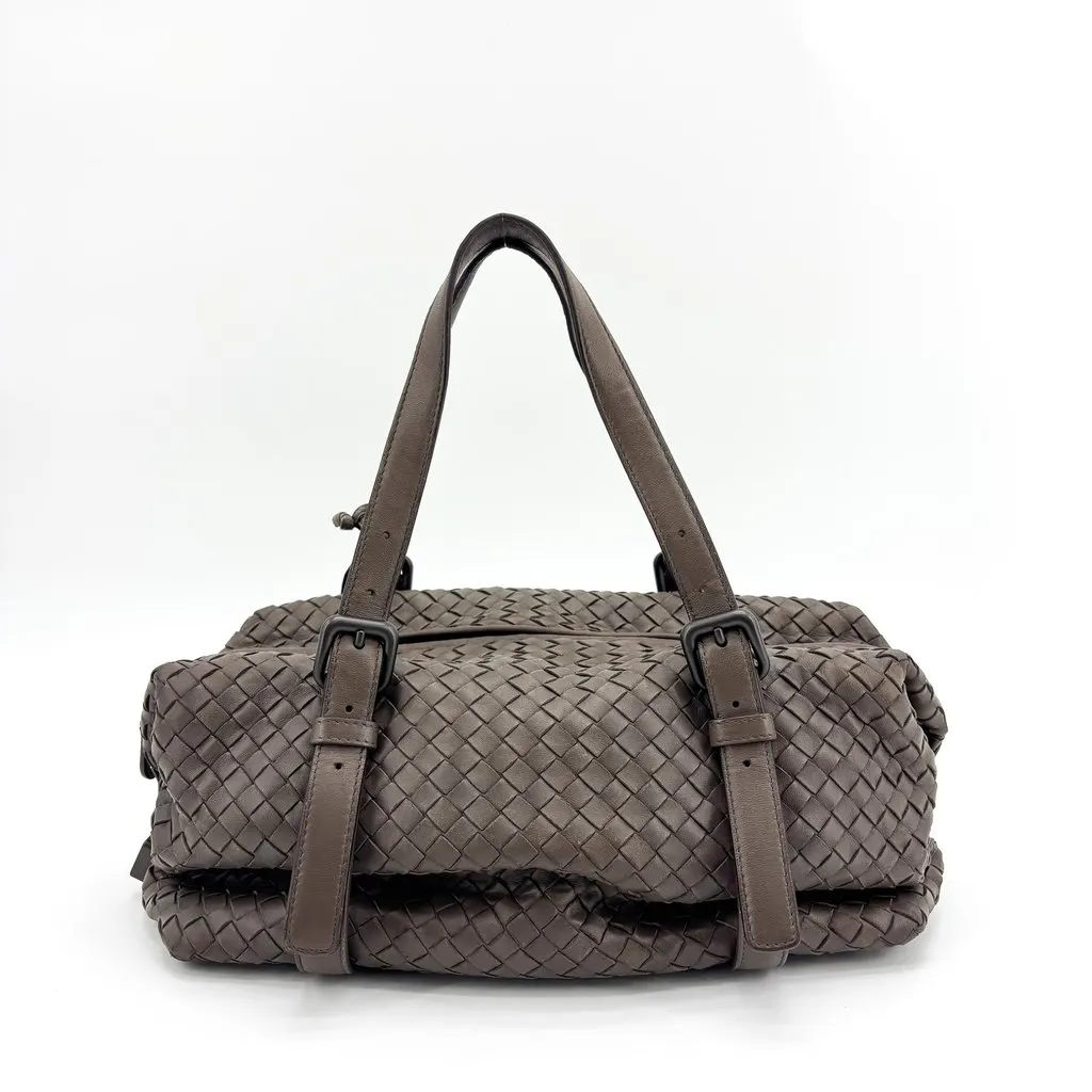 Bottega Veneta Intrecciato Montaigne Bag Ebano Brown Brown Leather Good - Inside View