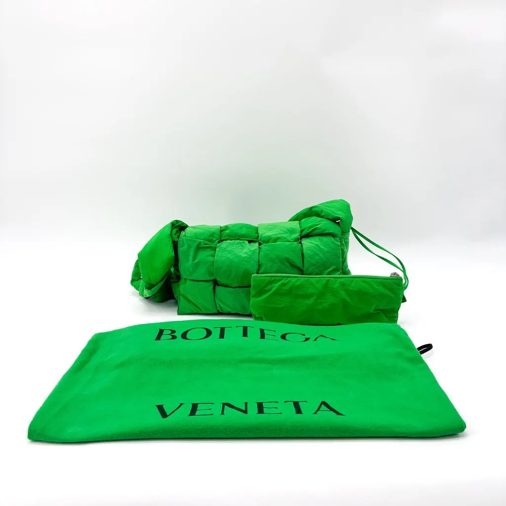 Bottega Veneta Padded Tech Cassette Bag Parakeet Green Polyamide Good - Back View