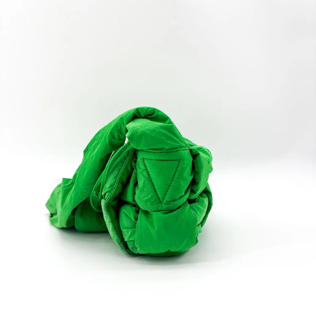 Bottega Veneta Padded Tech Cassette Bag Parakeet Green Polyamide Good - Model View