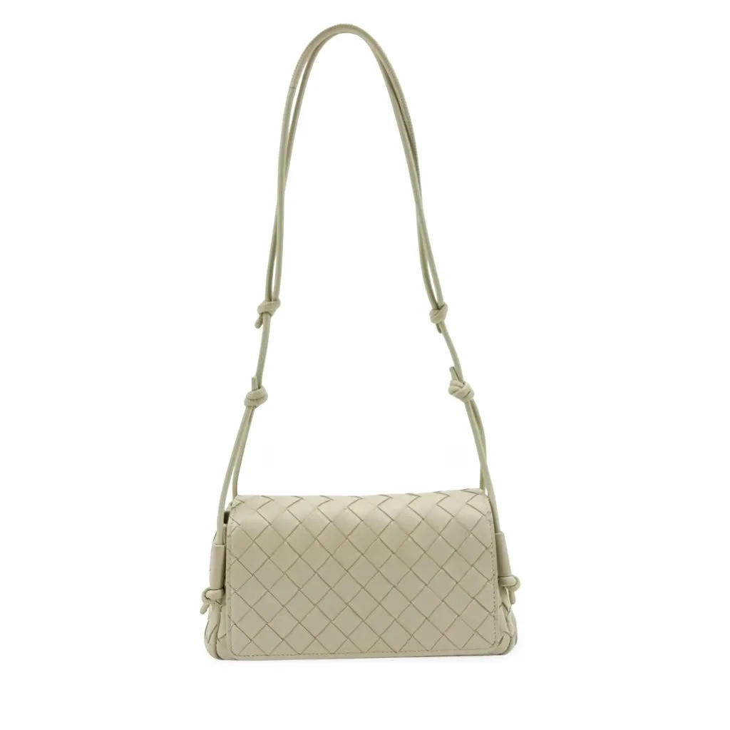 Bottega Veneta Mini Loop Camera Bag Beige Beige Leather Very good - Front View