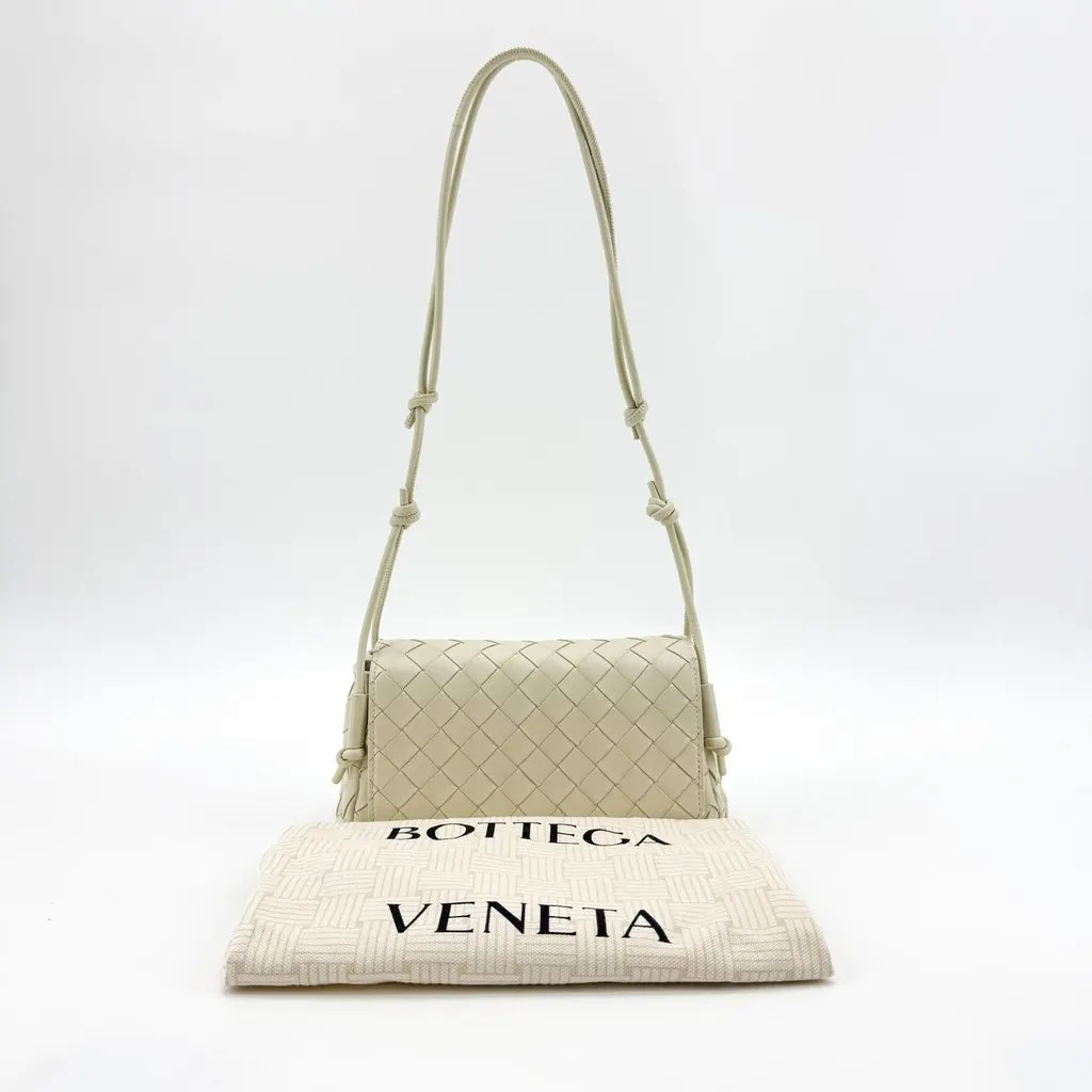 Bottega Veneta Mini Loop Camera Bag Beige Beige Leather Very good - Back View
