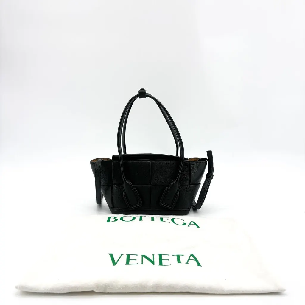 Bottega Veneta Candy Arco Tote Bag Black Black Leather Very good - Back View