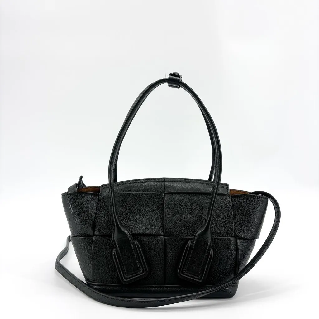 Bottega Veneta Candy Arco Tote Bag Black Black Leather Very good - Inside View