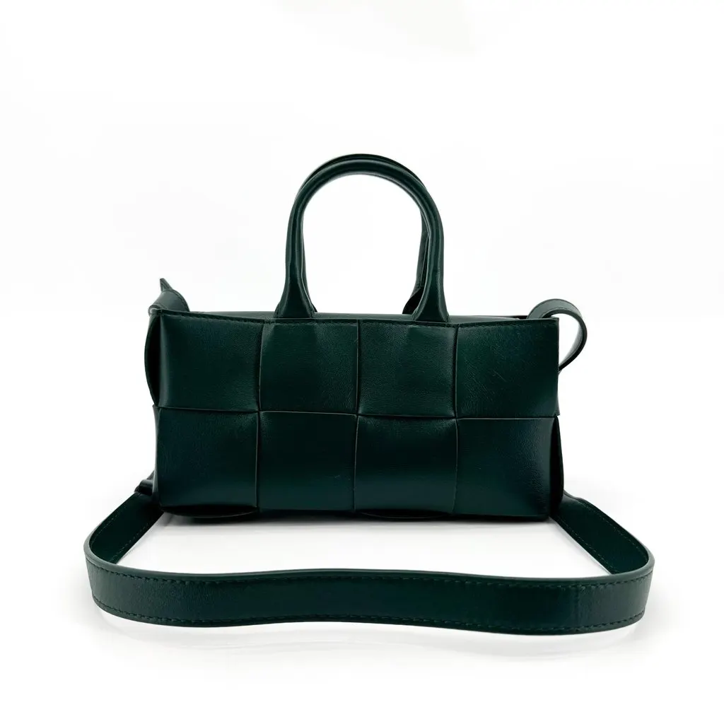 Bottega Veneta Intrecciato Candy Arco Tote Bag Dark Green Green Leather Very good - Inside View