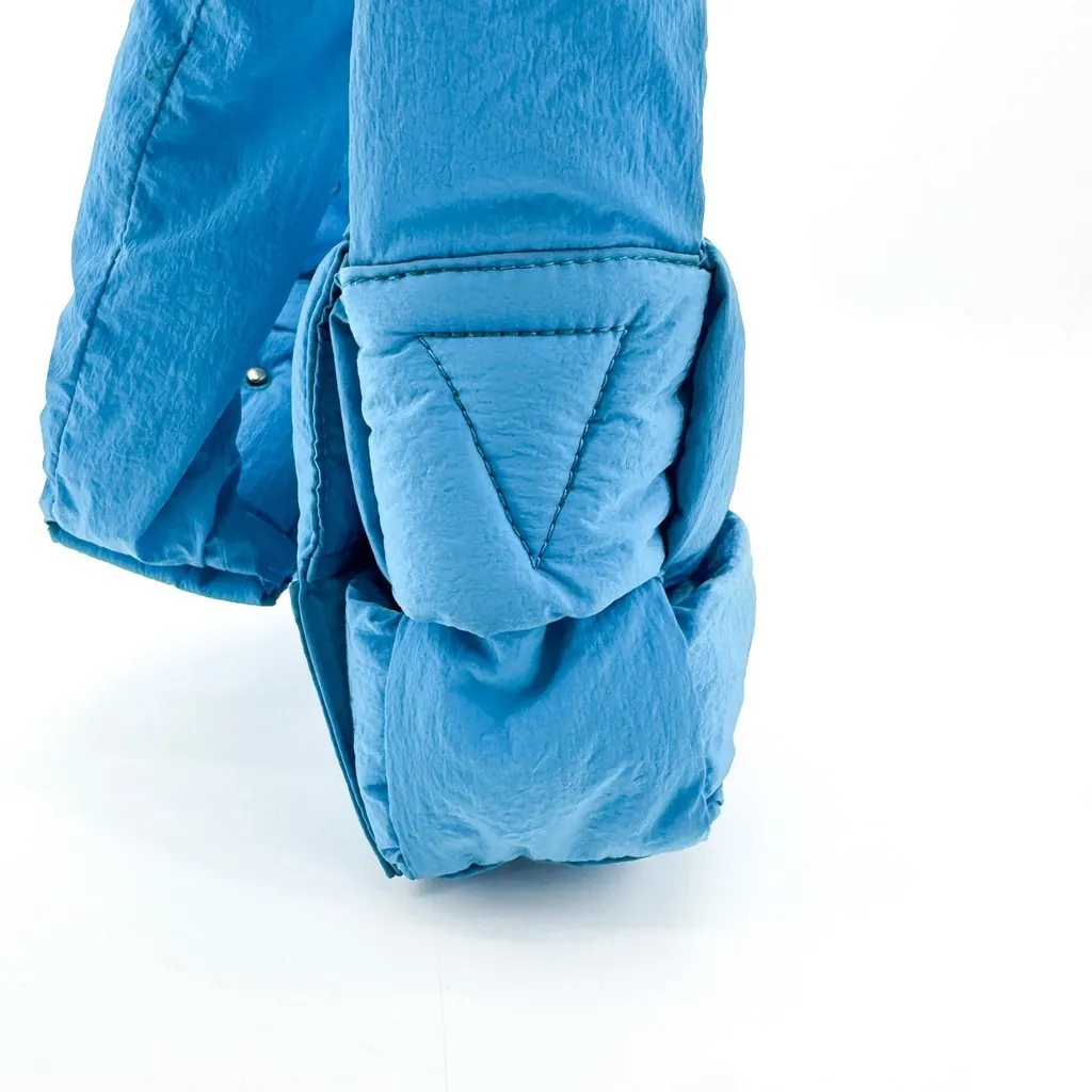 Bottega Veneta Padded Tech Cassette Bag Blue Blue Polyamide Fair - Model View