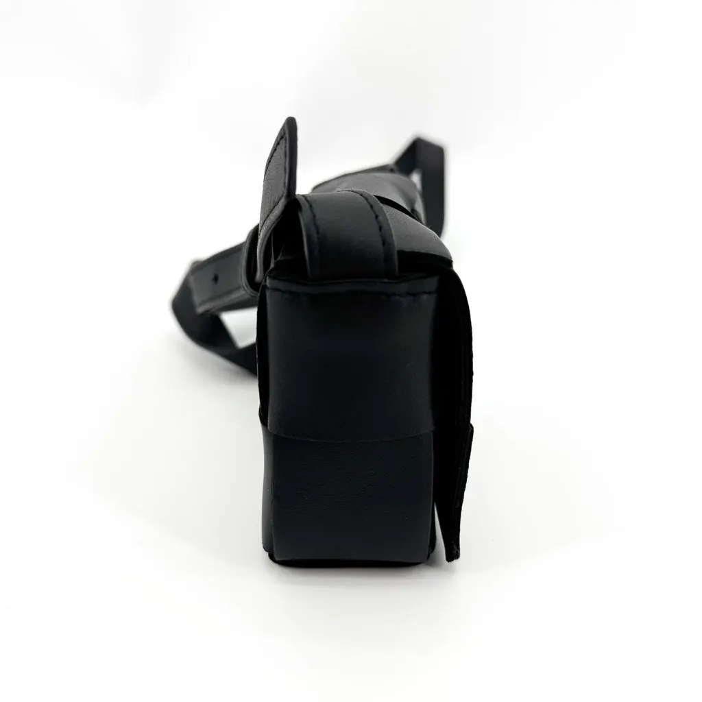 Bottega Veneta Mini Cassette Belt Bag Black Black Leather Very good - Box View