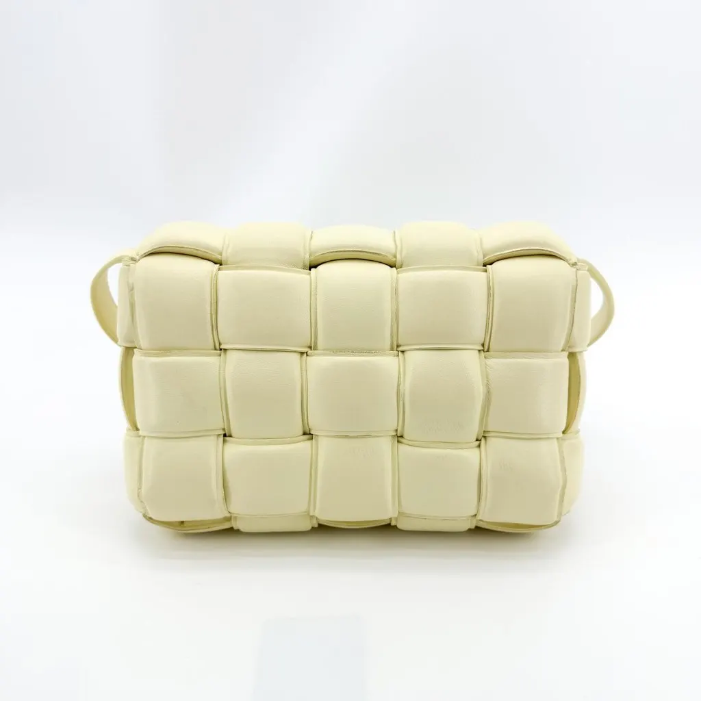 Bottega Veneta Padded Cassette Bag Butter Gold Yellow Leather Good - Inside View
