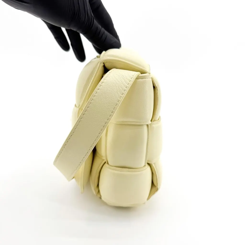 Bottega Veneta Padded Cassette Bag Butter Gold Yellow Leather Good - Model View