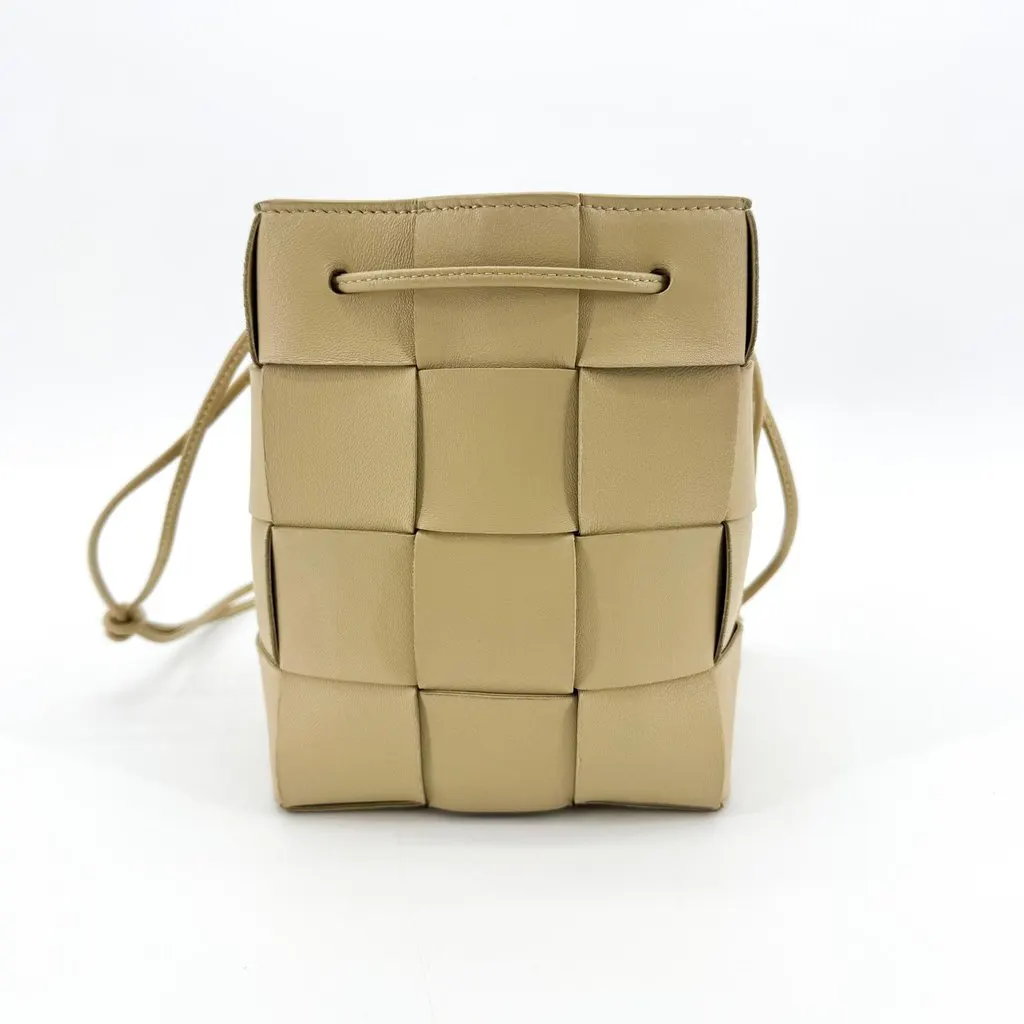 Bottega Veneta Small Cassette Bucket Bag Beige Beige Leather Very good - Inside View