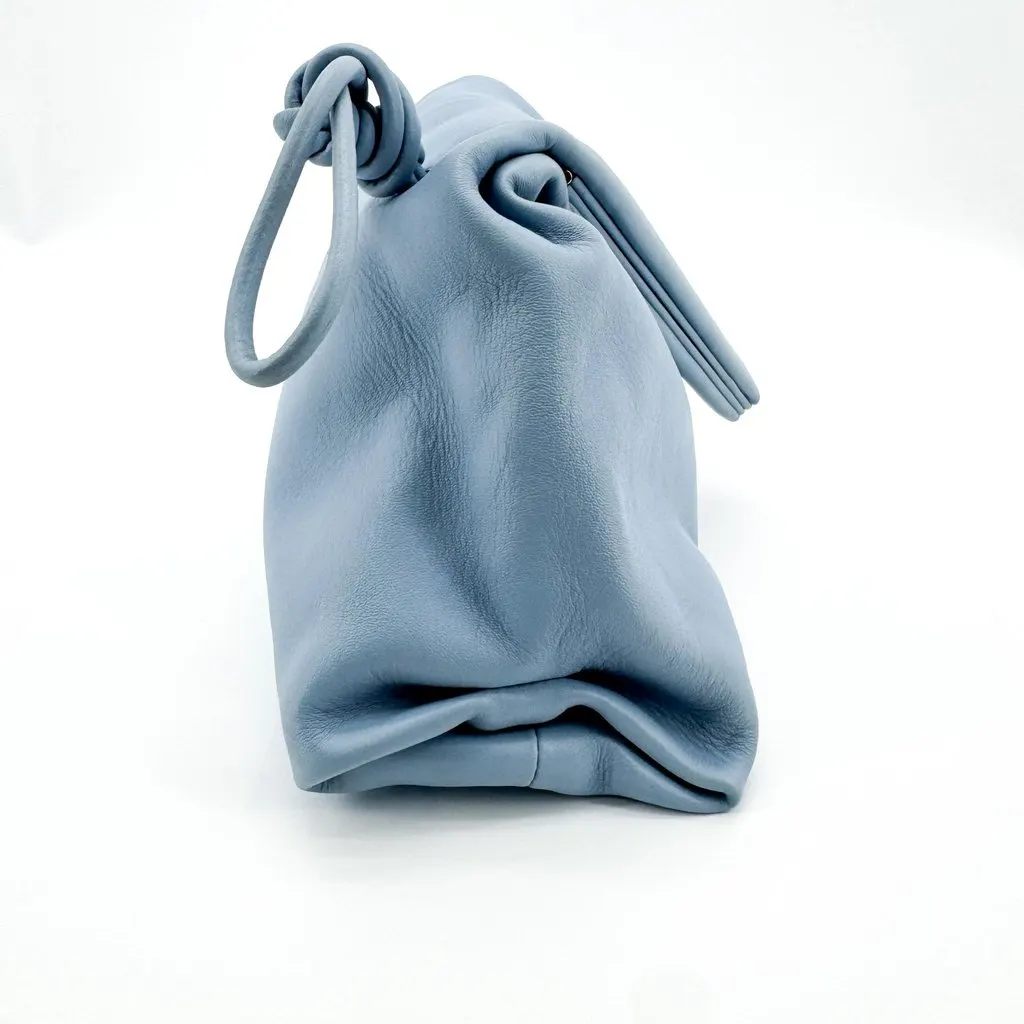 Bottega Veneta Small Beak Shoulder Bag Sky Blue Blue Leather Good - Box View