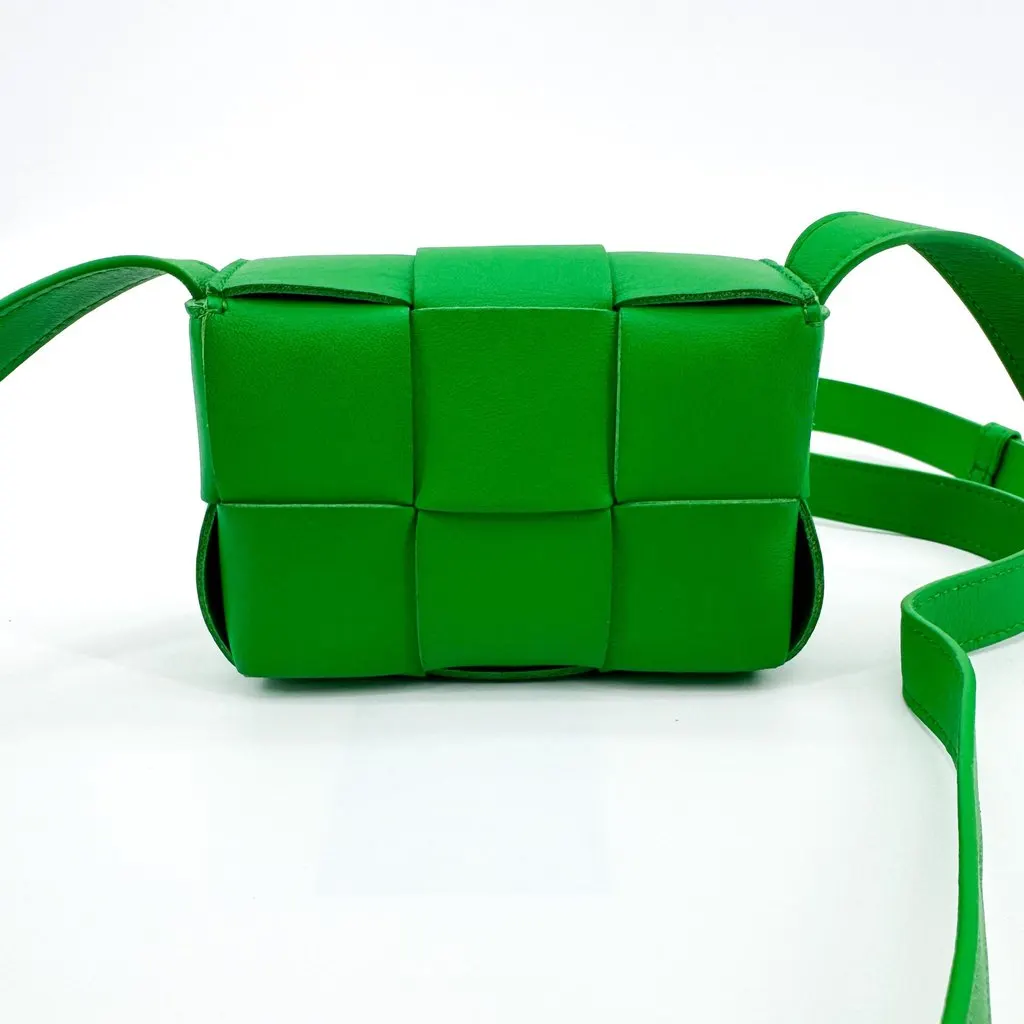 Bottega Veneta Candy Cassette Bag Parakeet Green Green Leather Very good - Inside View