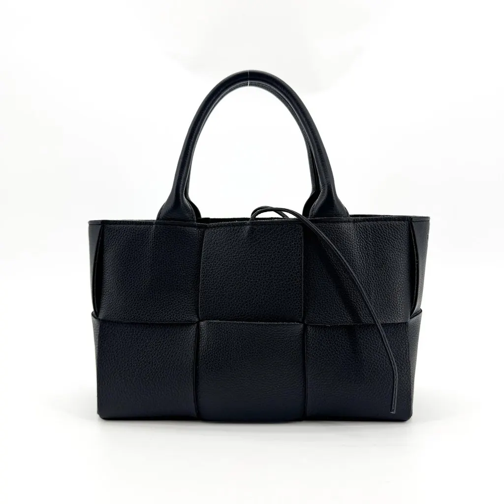 Bottega Veneta Mini Arco Tote Bag Black Black Leather Very good - Inside View