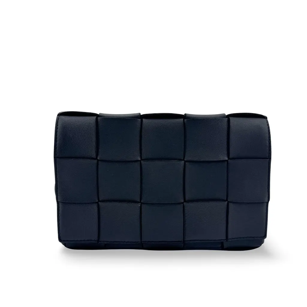Bottega Veneta Cassette Belt Bag Black Black Leather Good - Front View
