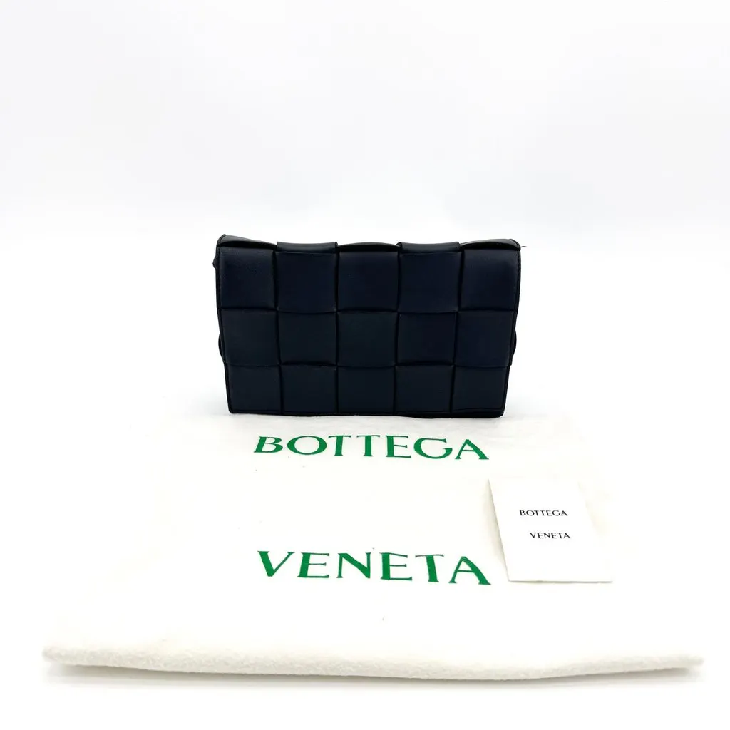 Bottega Veneta Cassette Belt Bag Black Black Leather Good - Back View