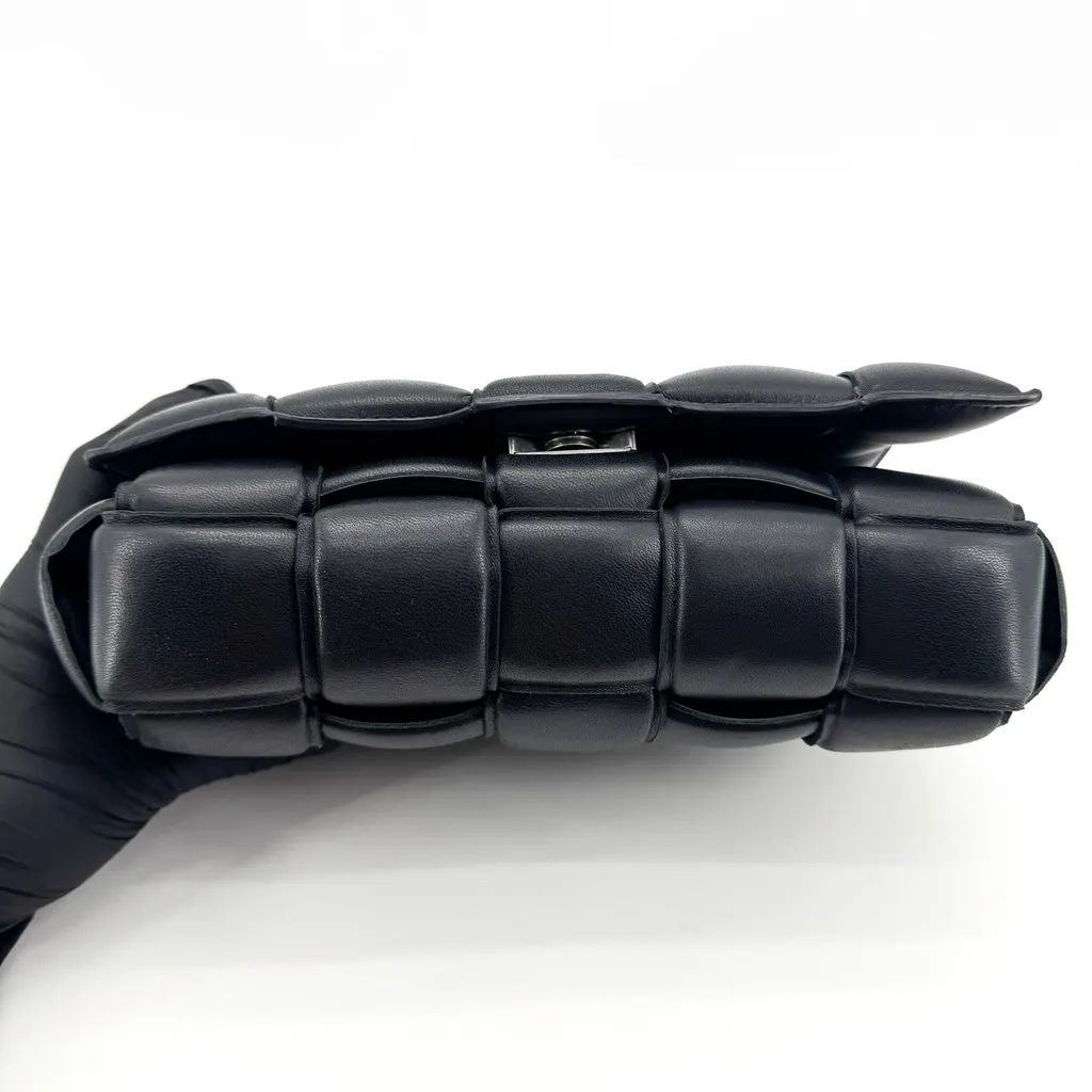 Bottega Veneta Padded Cassette Bag Black Black Leather Good - Box View