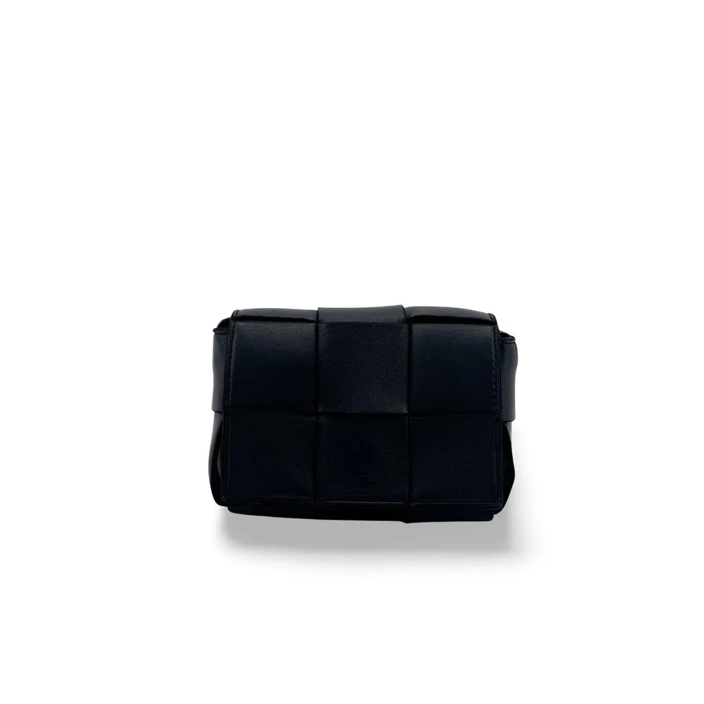 Bottega Veneta Candy Cassette Bag Black Black Leather Very good - Front View