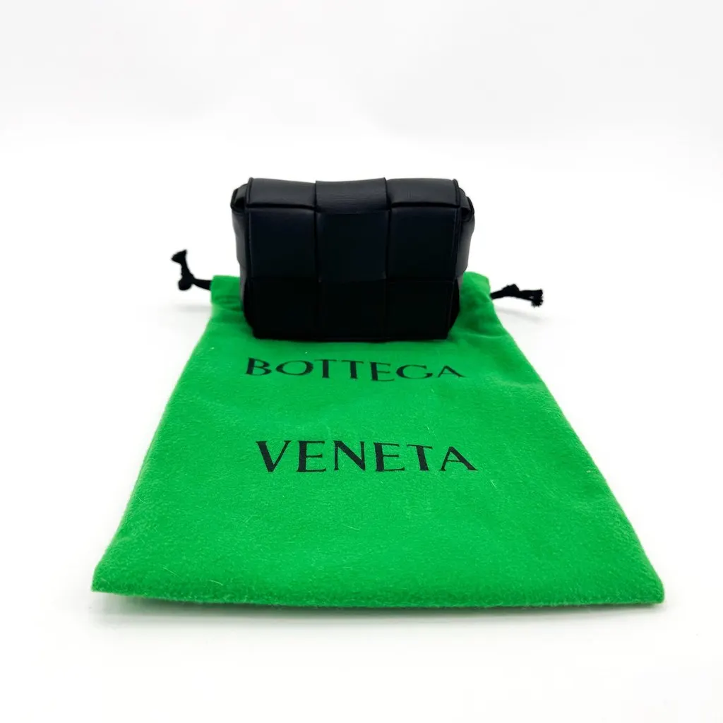 Bottega Veneta Candy Cassette Bag Black Black Leather Very good - Back View