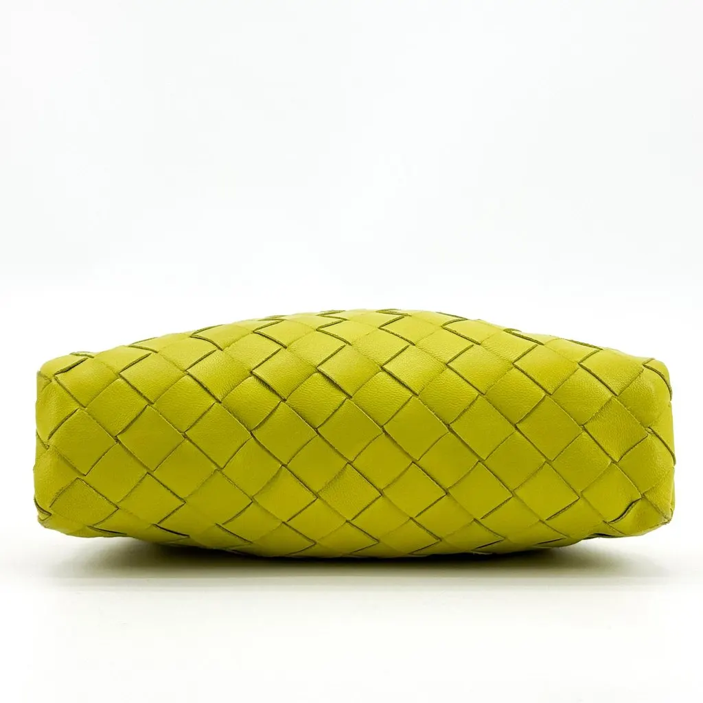 Bottega Veneta Intrecciato Mini Pouch Green Green Leather Good - Box View