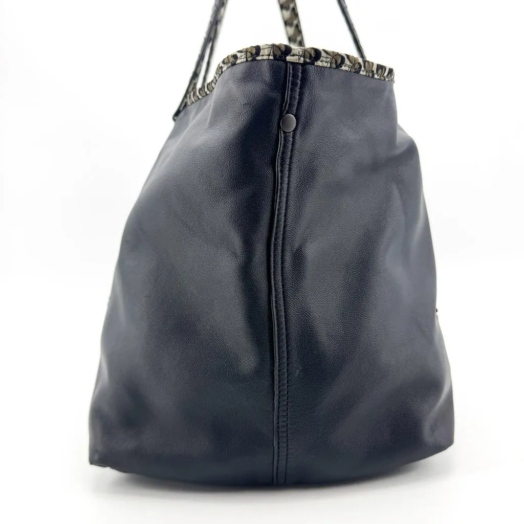Bottega Veneta Intrecciato Butterfly Leather Tote Bag Black Black Leather Good - Box View