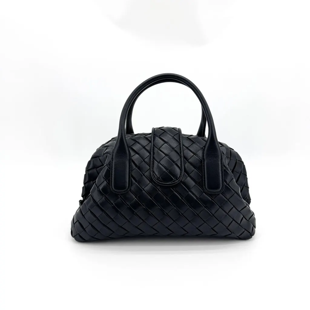 Bottega Veneta Mini Handle Bag Black Black Leather Very good - Inside View