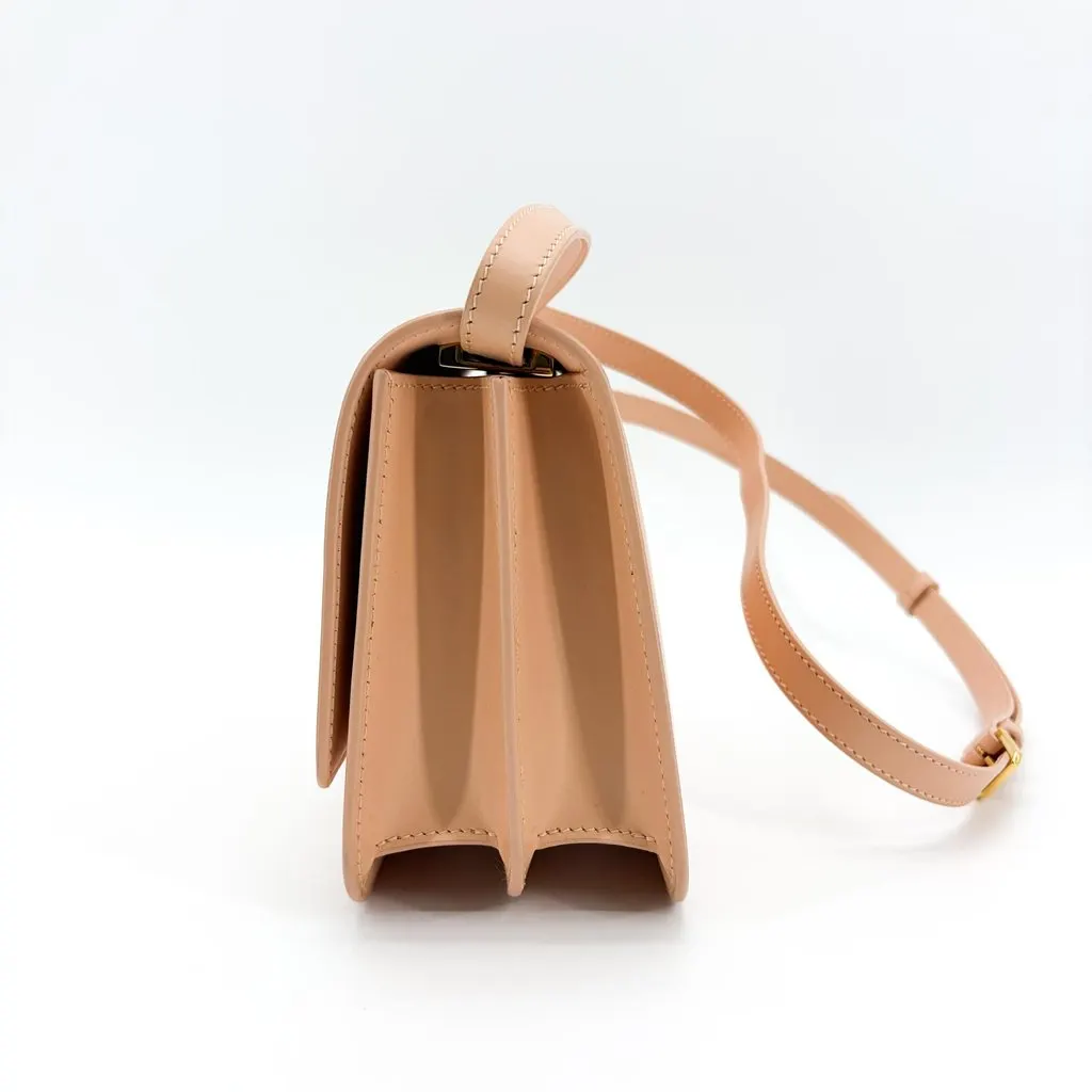 Burberry Small Leather TB Bag Beige Beige Leather Very good - Model View