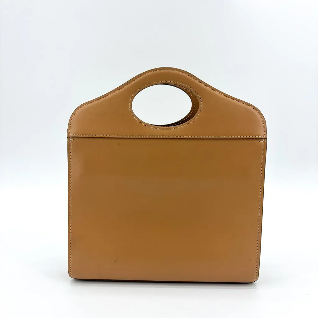 Burberry Mini Leather Pocket Bag Brown Brown Leather Good - Inside View