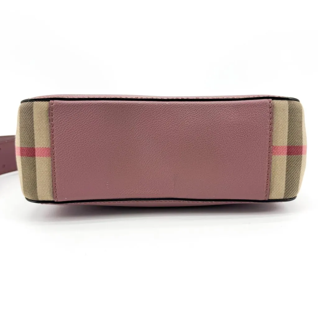 Burberry Small Grainy Leather Camera Bag Dusty Pink Pink Leather Good - Box View