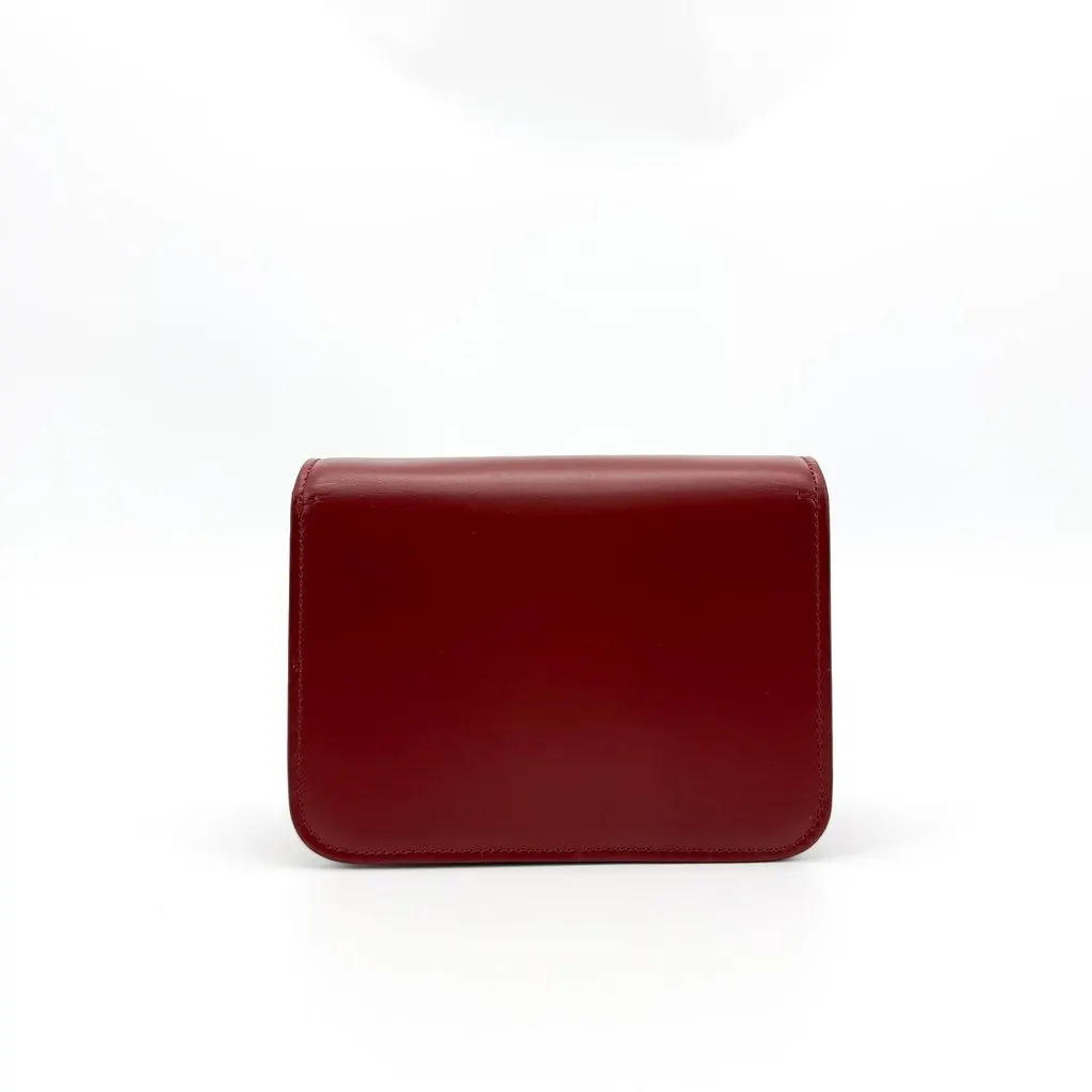 Burberry Mini Smooth Leather TB Bag Red Red Leather Good - Inside View