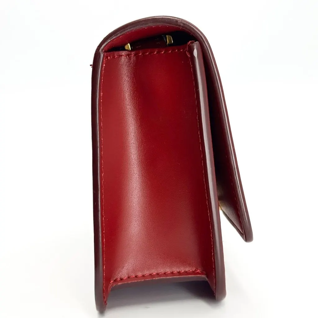 Burberry Mini Smooth Leather TB Bag Red Red Leather Good - Box View