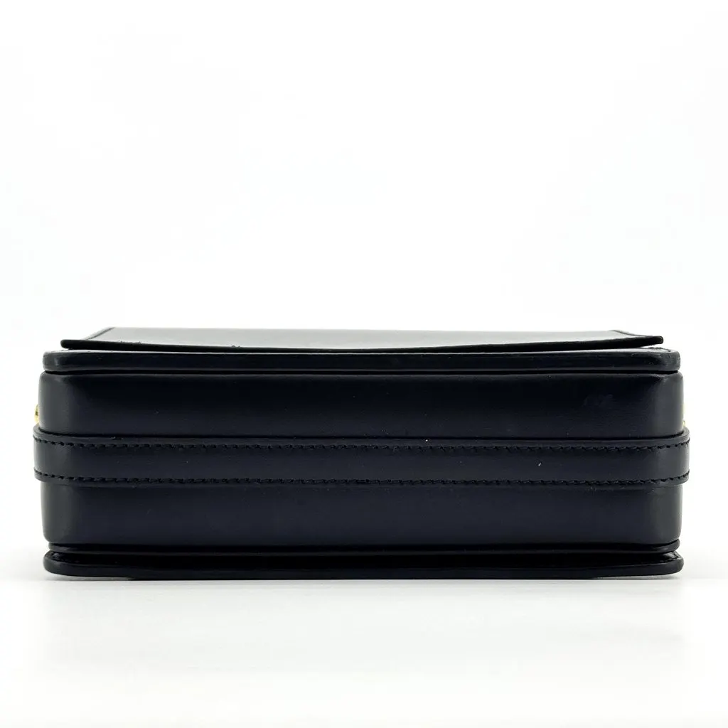 Burberry Horseferry Print Mini Grace Leather Crossbody Bag Black Black Leather Good - Box View