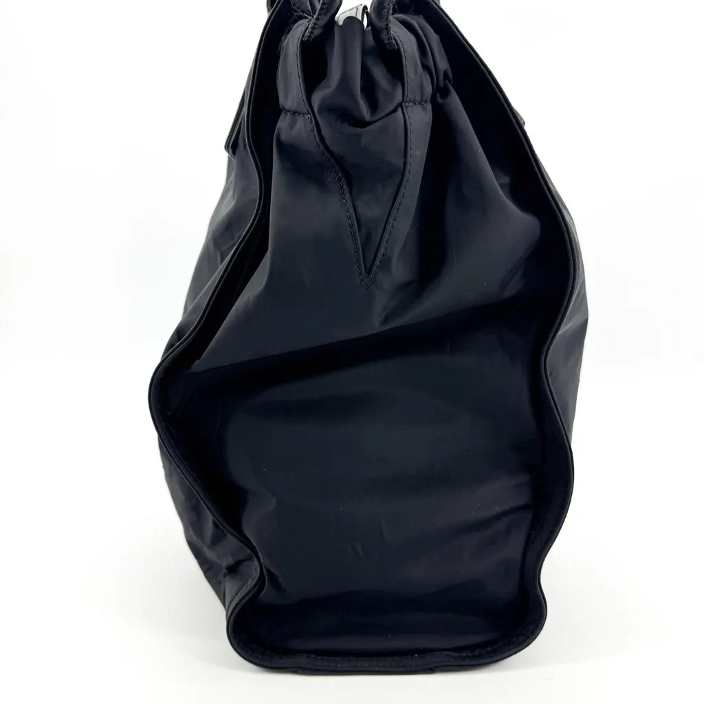 Burberry Nylon Leather Shoulder Tote Bag Black Black Polyamide Good - Inside View